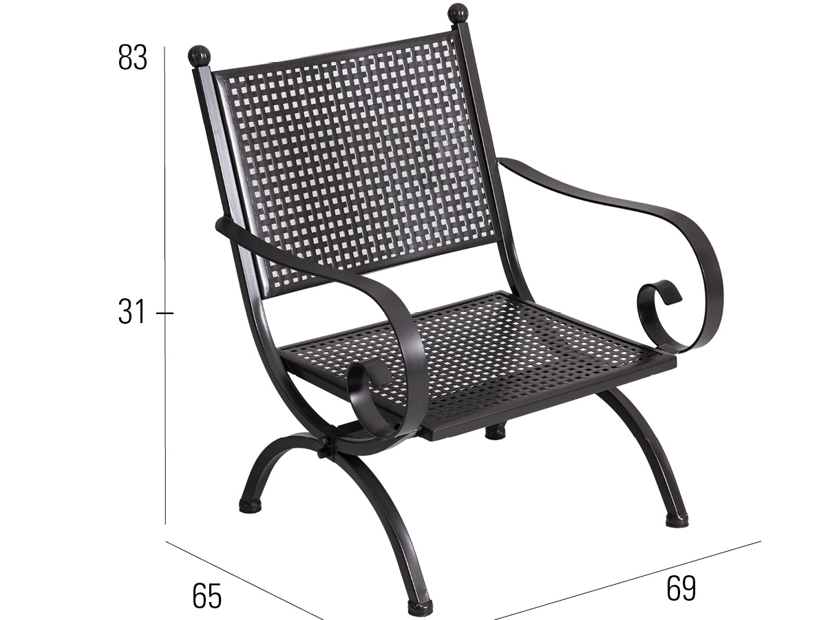 65.00.0522 Кресло для отдыха Romeo Elegance Marone Antik Mbm - Вид №2