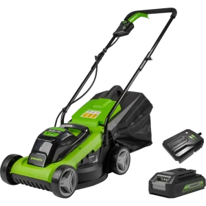 Газонокосилка аккумуляторная GreenWorks 2509607 24 В 32 см 1x2 Ач АКБ и ЗУ входит в комплект