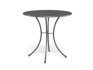 Стальной круглый садовый стол