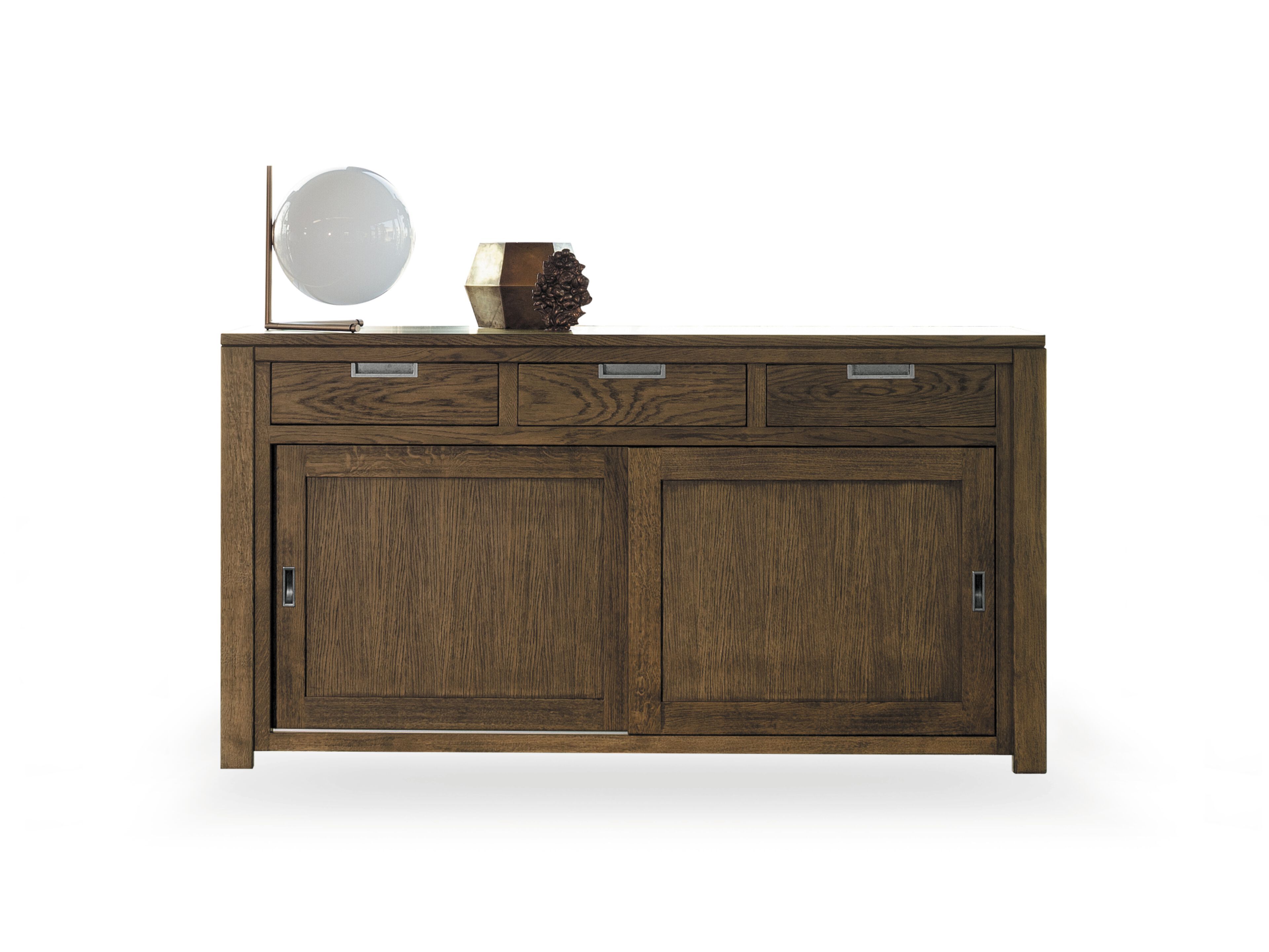 Шкаф с раздвижными дверями и ящиками из массива дерева Devina Nais Holand ARCH-00098476