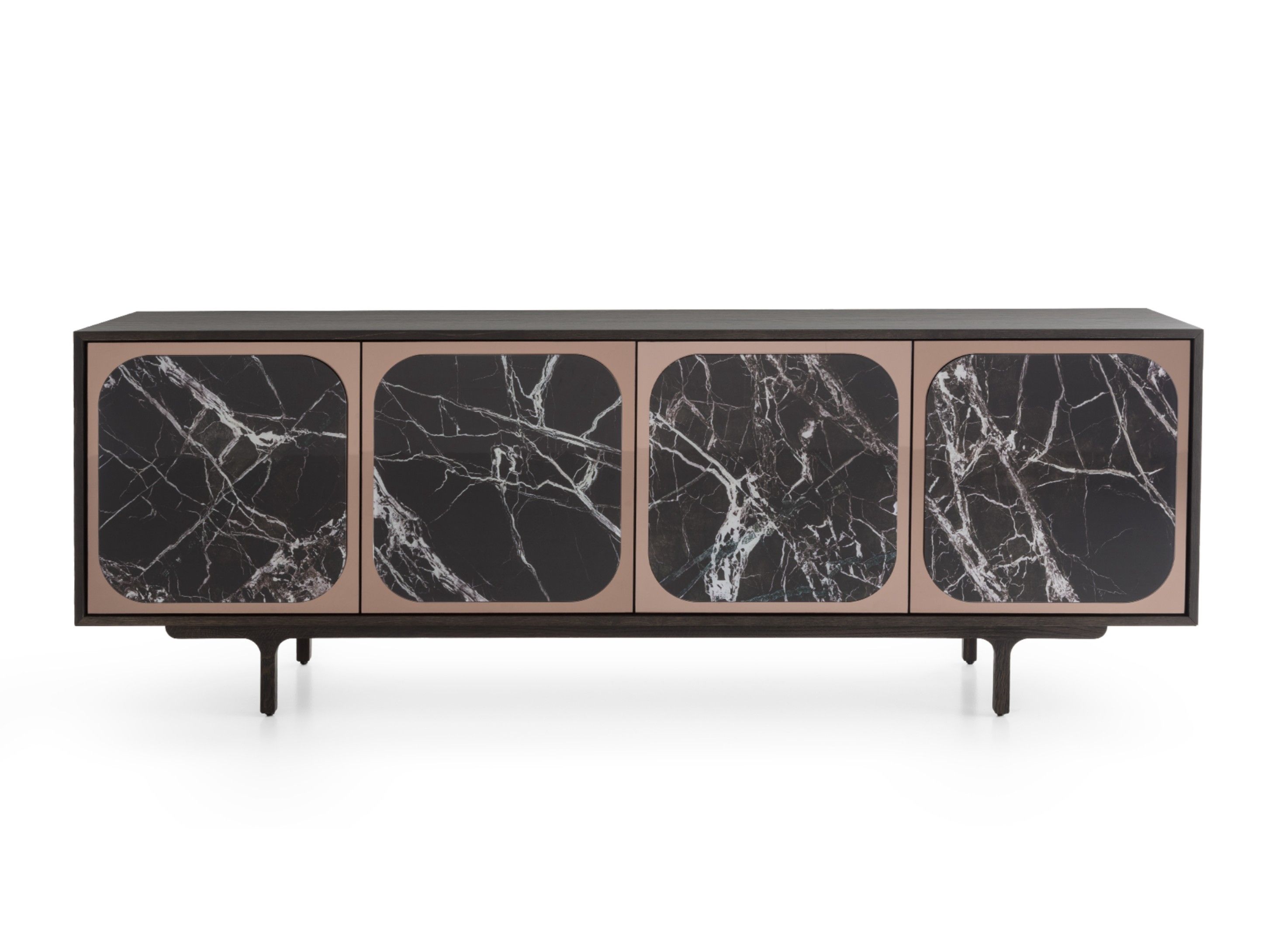 Шкаф из дерева и стекла с распашными дверями Morica Design Haute Couture ARCH-00149150