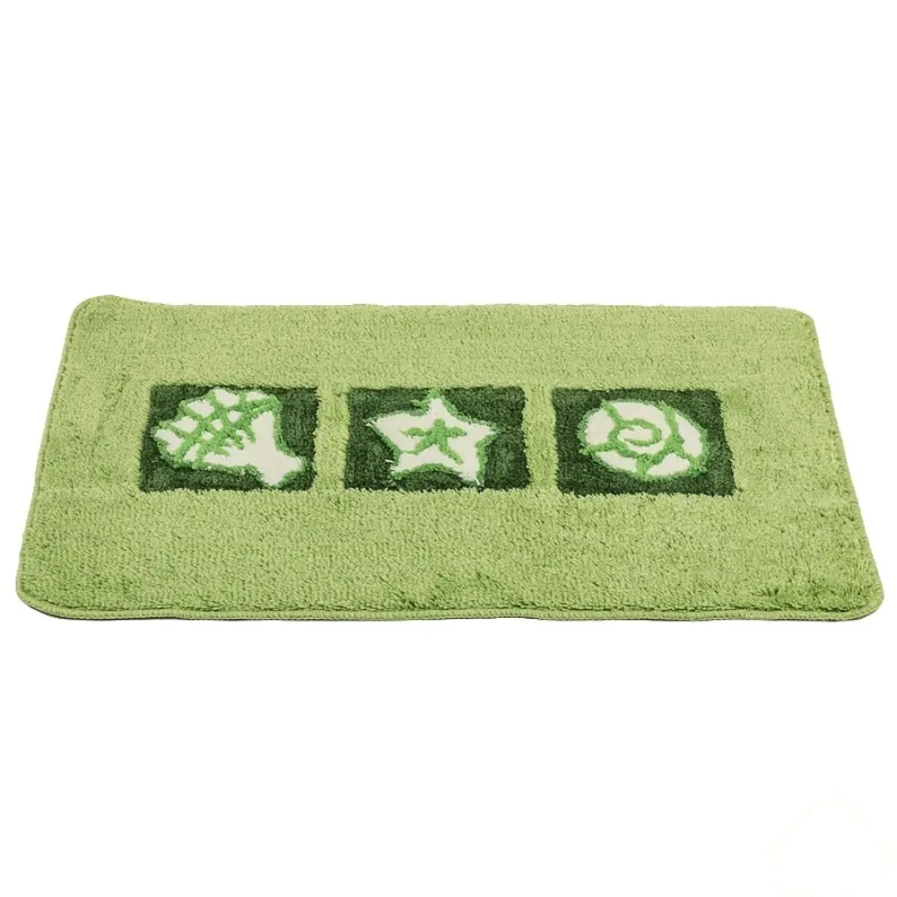 Коврик Ракушка 80x50 см, для ванной, зеленый Santreyd Без серии STLM-2104297