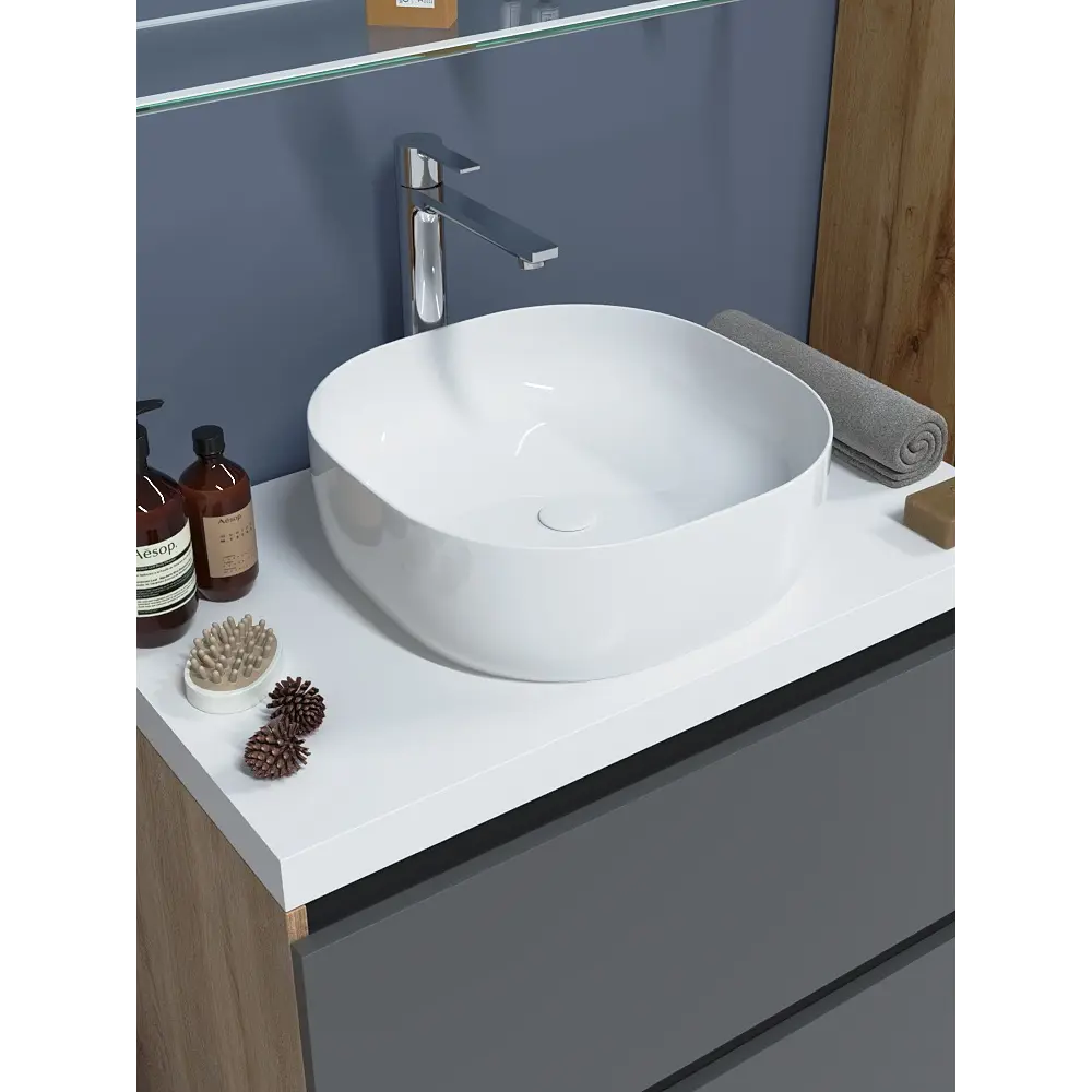 Раковина Slim New GL накладная на столешницу 41.5x41.5 см Santreyd STLM-2051488 - Вид №2