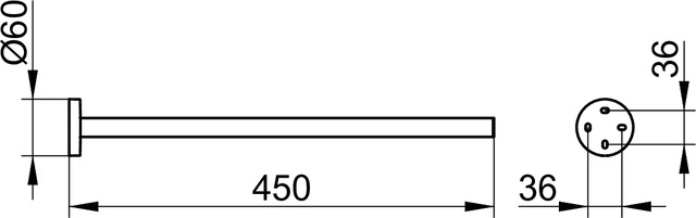 19020010000 Полотенцедержатель KEUCO Edition 90 - Вид №2
