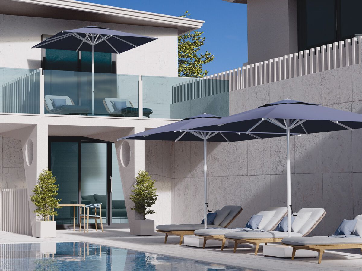 Зонт с телескопическим центральным полюсом Ombrellificio Poggesi JOK ARCH-00102799 - Вид №4