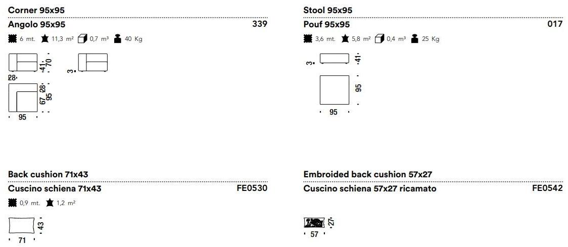 Moroso Секционный диван со съемным чехлом из ткани Spring sun-id-1459546 - Вид №10