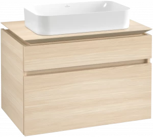 Villeroy&Boch Тумба под раковину Прямоугольная версия B73800PD Legato Black Matt Lacquer