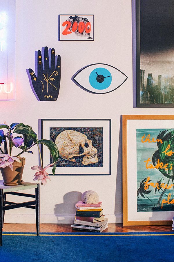 Часы настенные синие Mystic Time Eye DOIY  00-3894915 Синий  - Вид №2