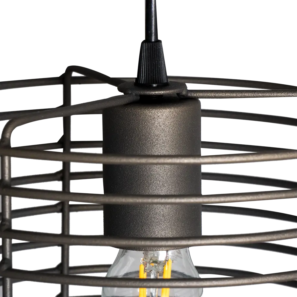 Подвесной светильник Vitaluce Vakero grey 1 лампа 3м² Е27 цвет бронзовый графит STLM-2146287 - Вид №6