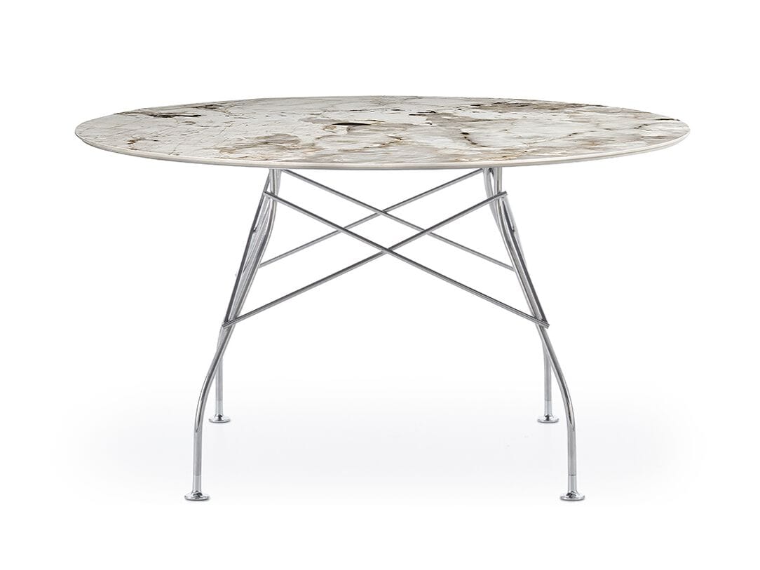 Круглый обеденный стол из керамогранита Kartell GLOSSY ARCH-00051866 - Вид №52