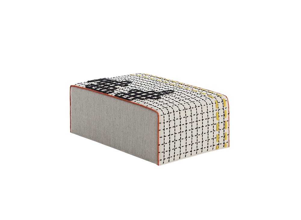 100251 Пуф большой D White GAN Bandas - Вид №1