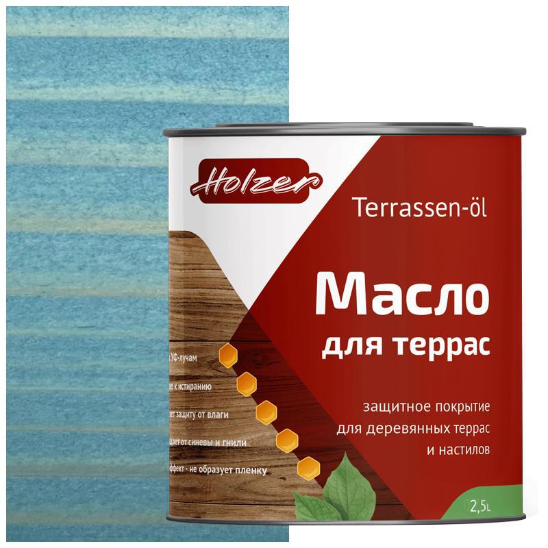 90407817 Масло для террас Mterras25Nezabudka цвет незабудка 2.5 л STLM-0218217 HOLZER