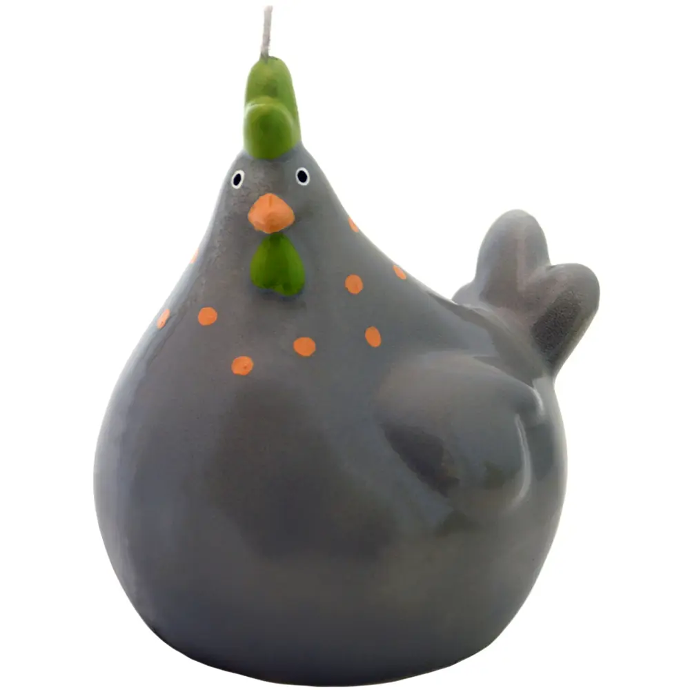 Свеча Курица с росписью серая 45060 см EVIS STLM-2196384