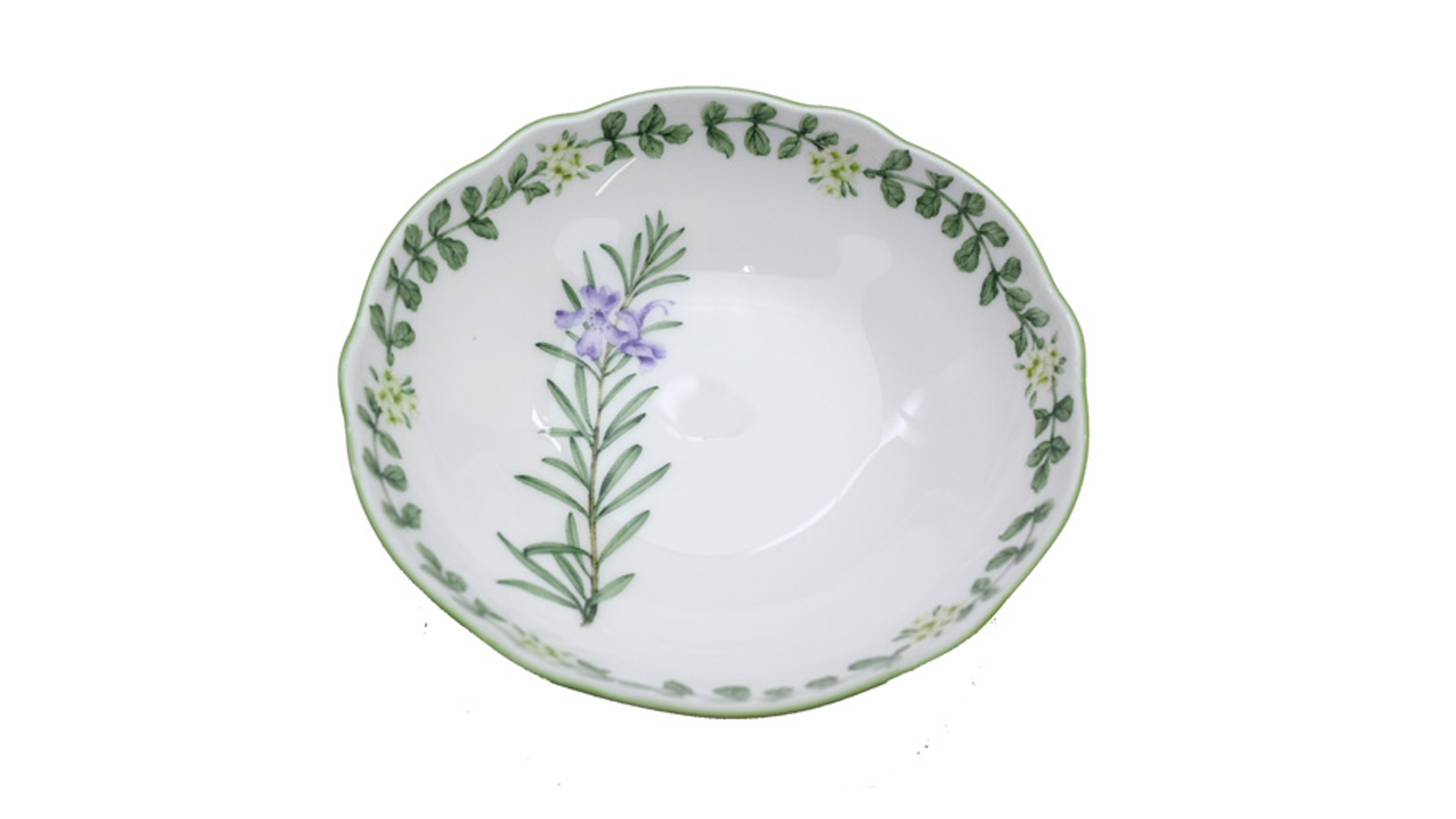 10613849 Noritake Чаша для десерта Noritake "Английские травы" 14,5см Фарфор костяной  - Вид №1