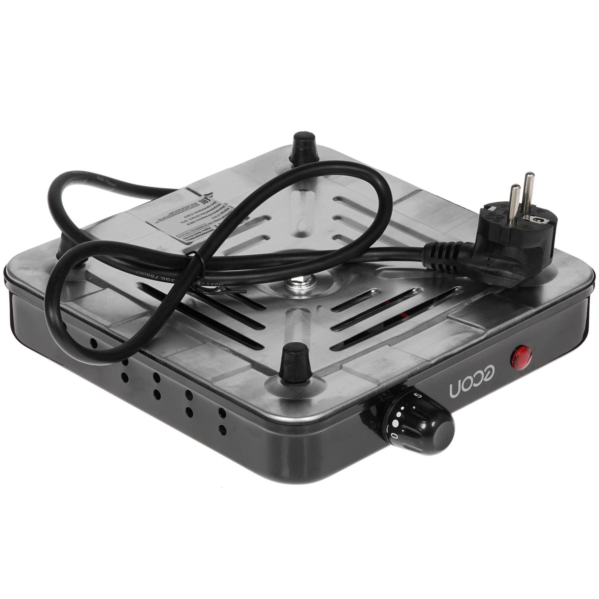 8151322 Плита компактная электрическая ECON ECO-111HP черный STDN-0070905 - Вид №3