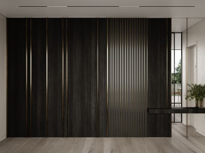 Индивидуальная деревянная секционная гардеробная