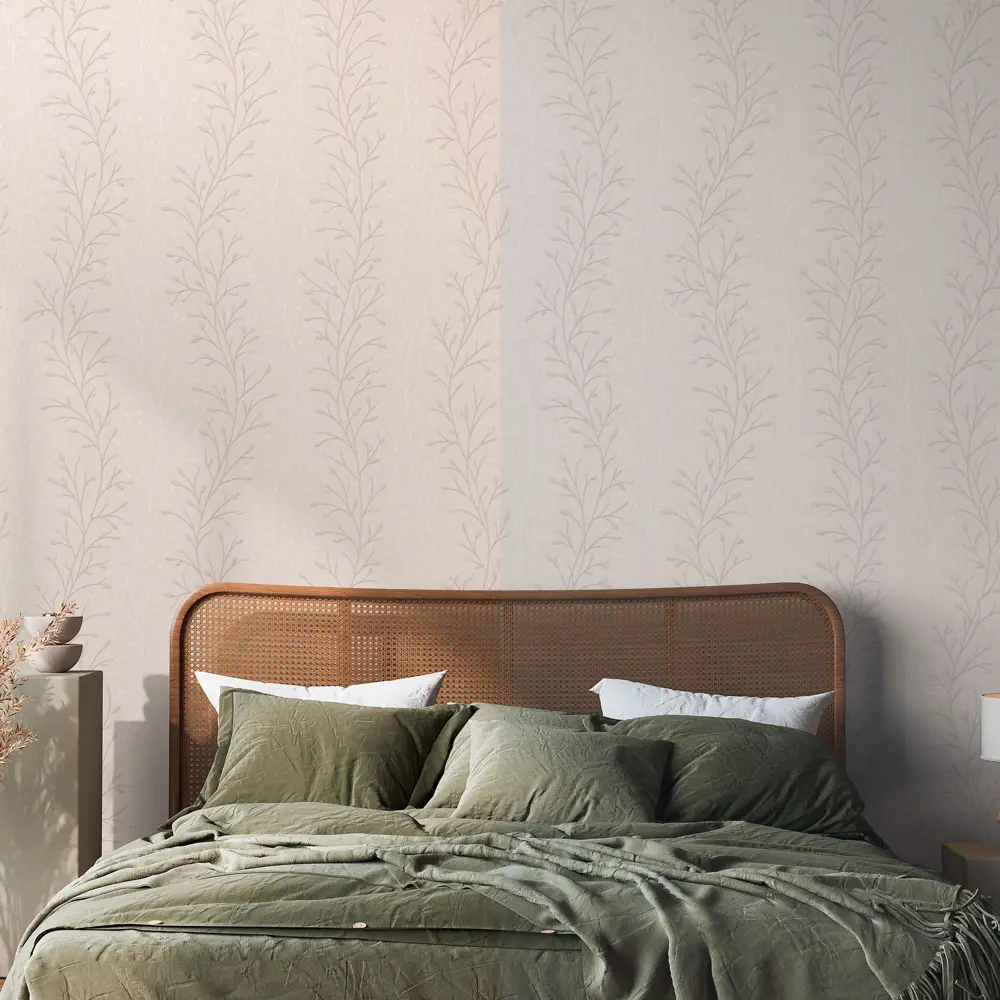 Wallsecret Bloom: Флизелиновые обои бежевые для элегантного интерьера 89372702 STLM-0814674 - Вид №4