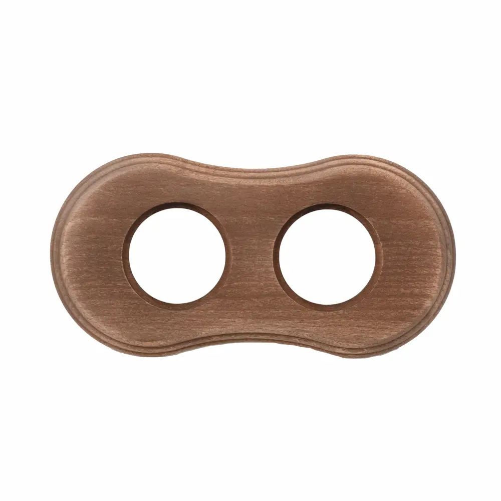 Рамка для розеток и выключателей Electraline BF8 2 поста цвет коричневый BF-17 STLM-2102870