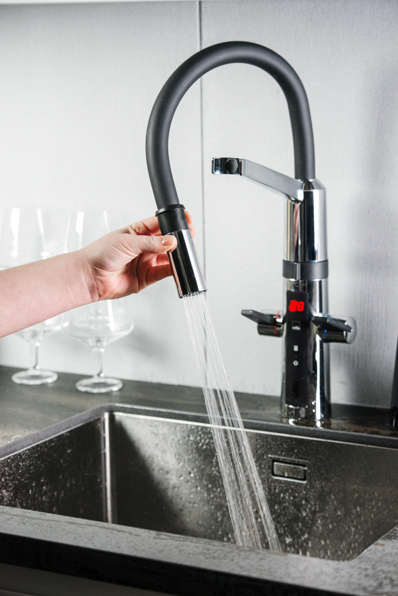 Oras 2729F Смеситель для кухни с клапаном, 230/5 V 2729F Optima Хром  - Вид №4