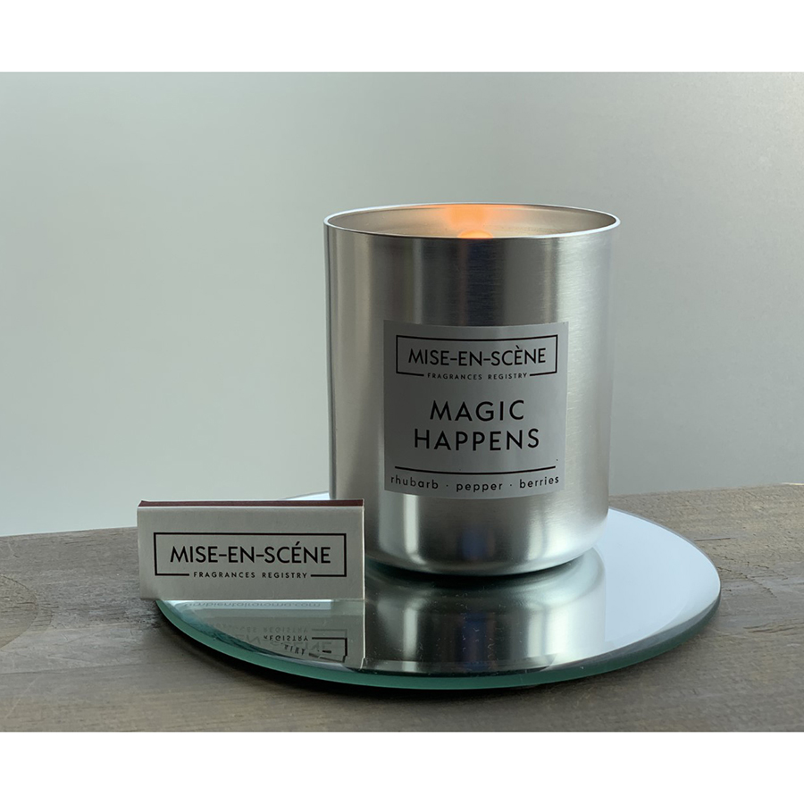 Свеча ароматическая Mise En Scene Magic Happens AMBIENTAIR  00-3894981 Серебро  - Вид №1