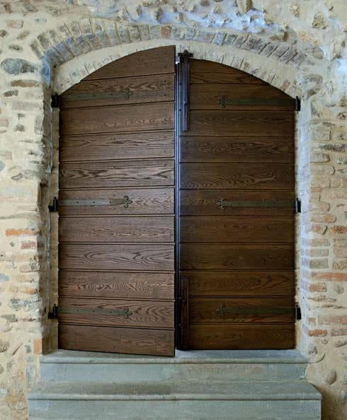Дубовая входная дверь для экстерьера Carminati деревянные входные двери и двери ARCH-00031041 - Вид №3