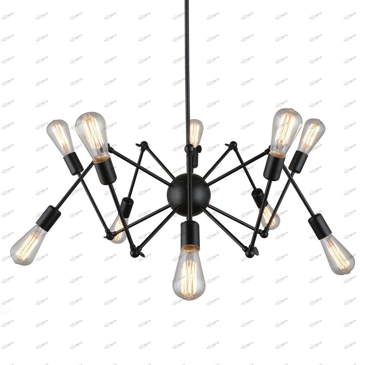 Подвесная люстра Omnilux Fossano OML-92703-10 OMNILUX FOSSANO 279726 Черный 