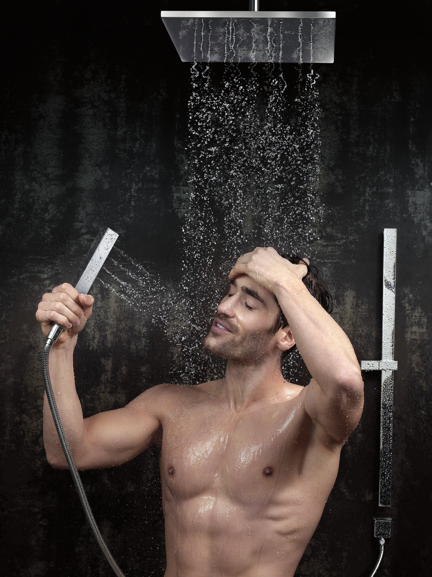 51567-PN H2Okinetic® Ручной душ с раздвижной штангой с одинарной настройкой Delta Faucet Universal Showering Полированный никель  - Вид №20