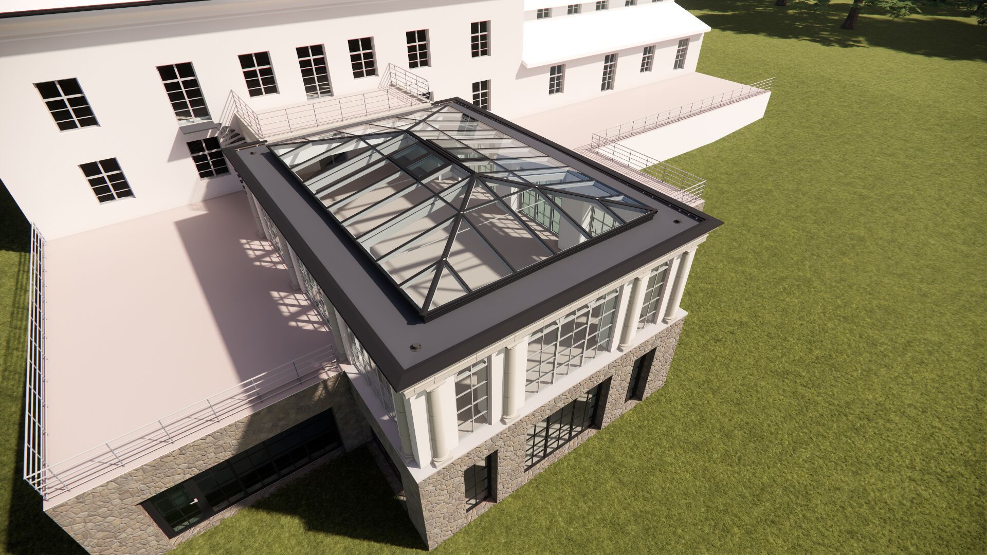 Алюминиевый зимний сад VANSTA Classic ARCH-00094070 - Вид №1