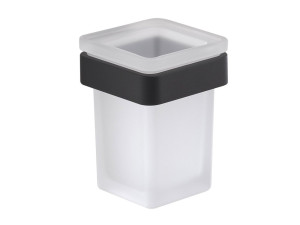 Матовый стеклянный настенный держатель зубной щетки