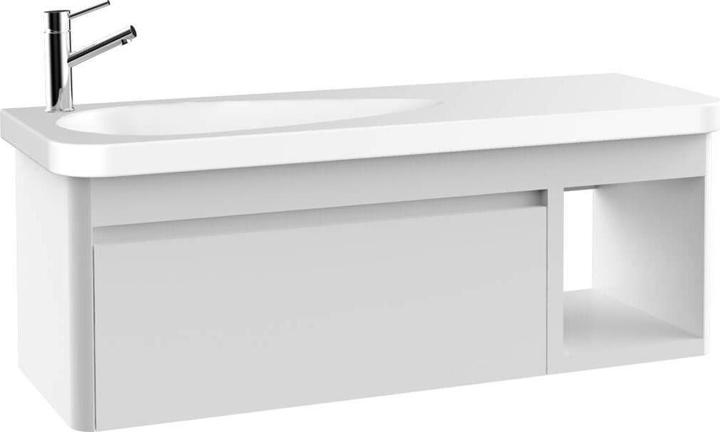 Подмодуль Drop 120 см Glossy White / DP0120.01.BB Drop Creavit - Вид №1