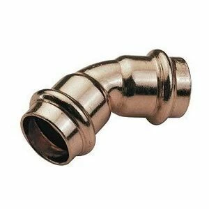 Угол 45° пресс 28 медный IBP