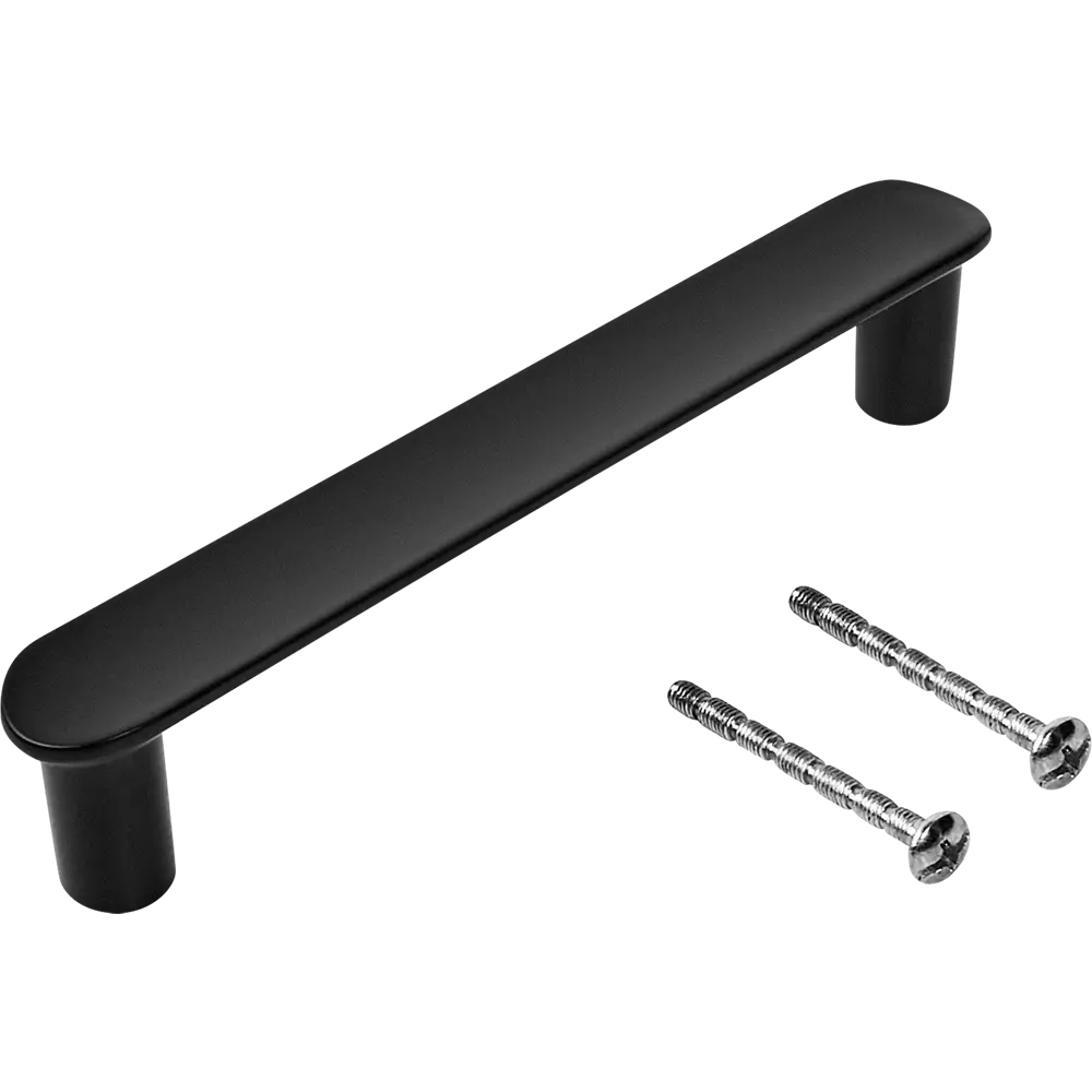Мебельная ручка-скоба KONSENSA Нота 128 мм матовая черная STLM-2139473 - Вид №3