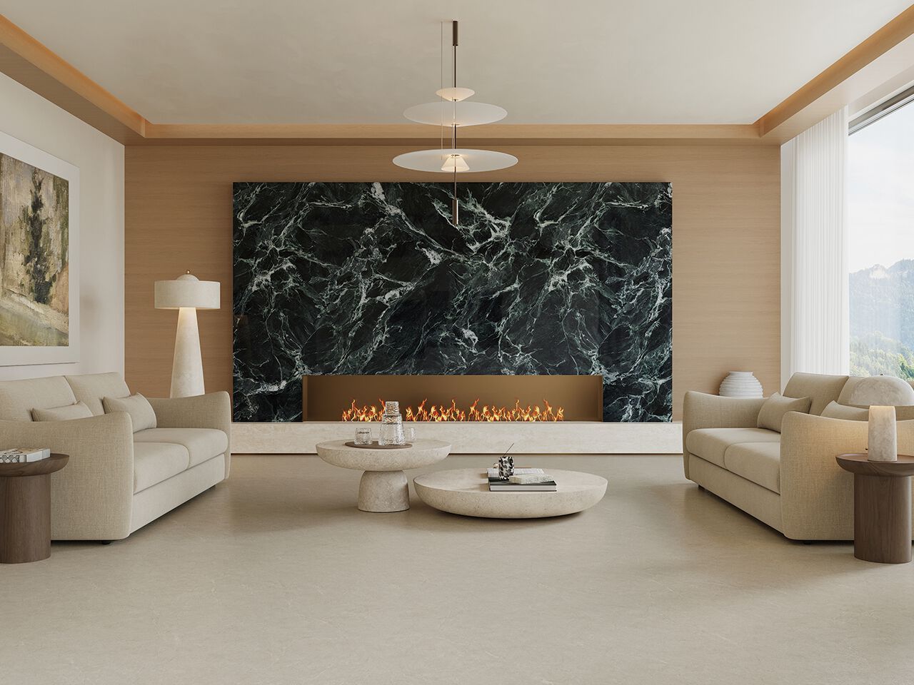 Мраморный пол / покрытие GANI MARBLE TILES VERDE ALPI PREMIUM ARCH-00094866