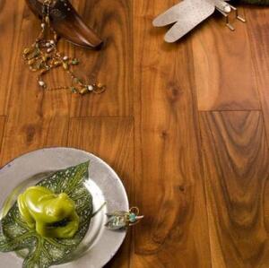 Массивная доска Parketoff Экзотика Африканская Акация (Гладкая) 910х122 мм.