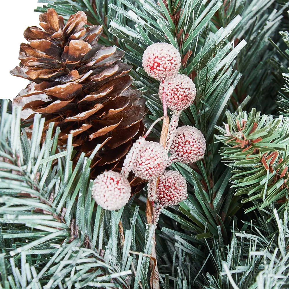 82710977 Гирлянда еловая с декором Beatrees заснеженная 1.8 м STLM-1344112  - Вид №1