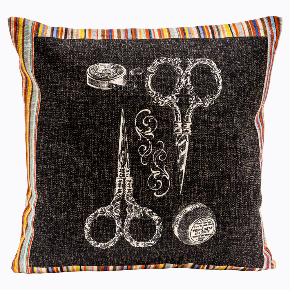 2718926 Декоративная подушка «Волшебные ножницы Страйп» Object Desire 