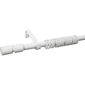 Карниз однорядный раздвижной Inspire Цилиндр 160-300 см цвет белый матовый 81976800 STLM-2093174