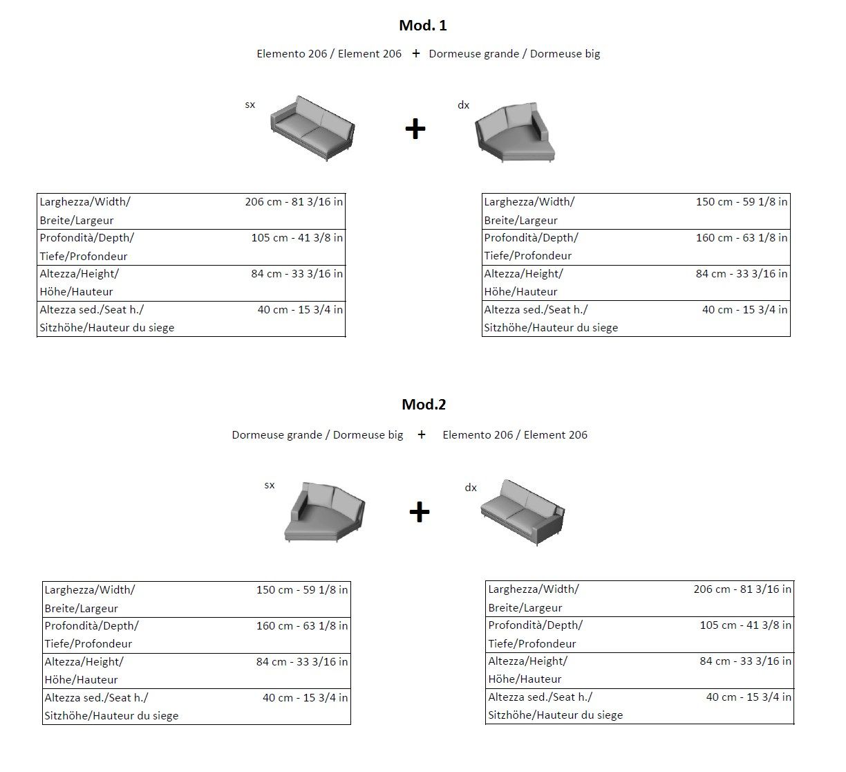 Угловой диван из ткани La Cividina ARCH-00093746 - Вид №4
