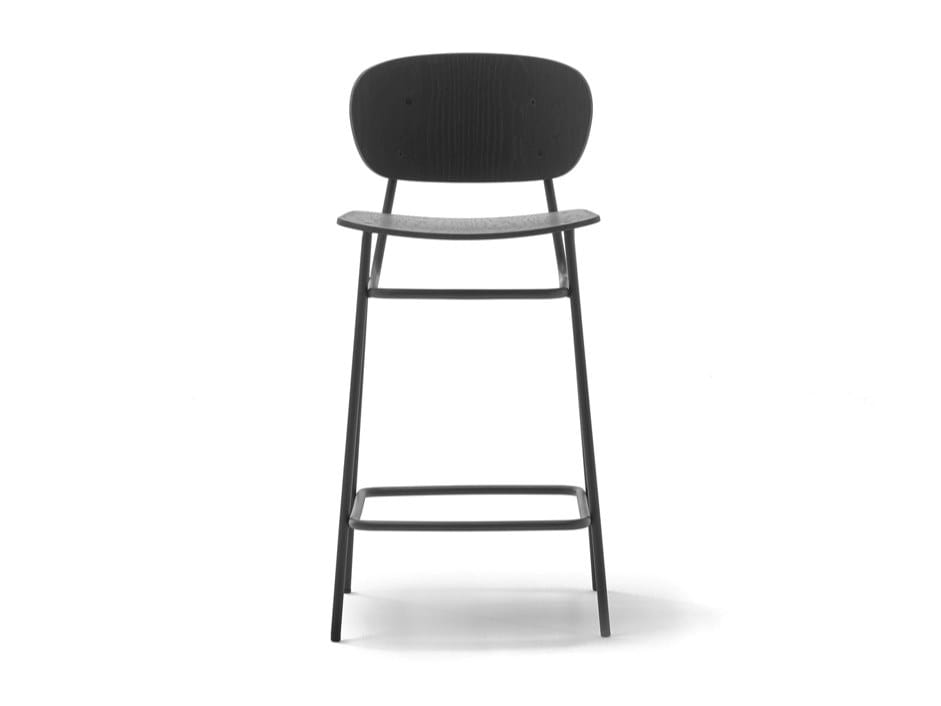 Высокий стул из ясеня со спинкой Blasco&Vila Fosca ARCH-00037835 - Вид №2