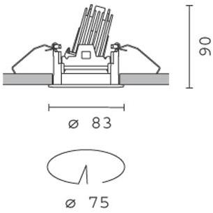 iGuzzini Круглый регулируемый точечный светильник для подвесных потолков Laser sun-id-1459268 - Вид №5