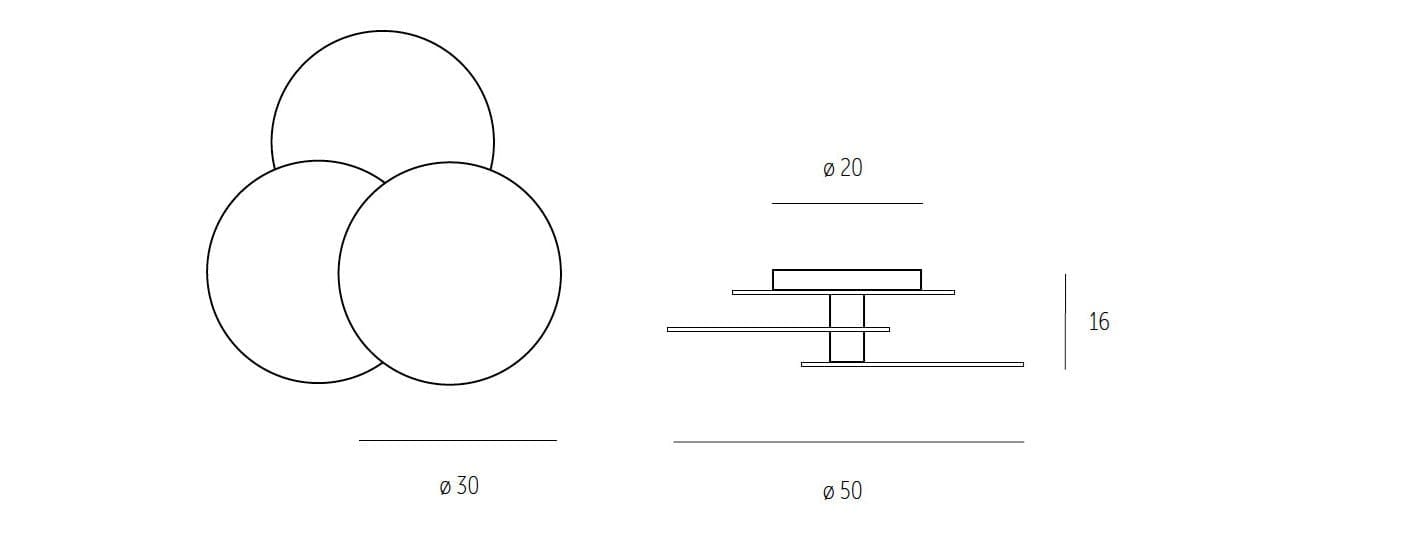 Алюминиевый светодиодный потолочный светильник In Stock Millelumen ARCH-00134524 - Вид №1