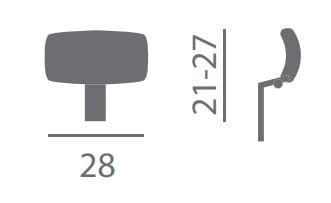 Офисное кресло с подголовником 5 спиц Kastel ARCH-00112694 - Вид №7