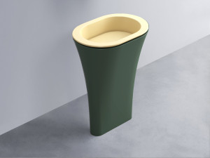 AMLA65-CN+AMPILO-CN+AMCOLO-MU Раковина Amedeo Ovale отдельностоящая cielo Enjoy + Amedeo