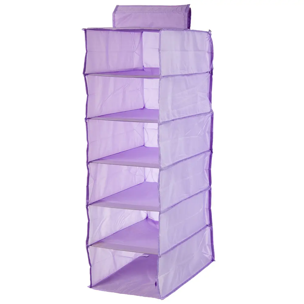 Органайзер подвесной Spaceo 6 полок 30х40х90 см цвет фиолетовый STLM-2170965 - Вид №1