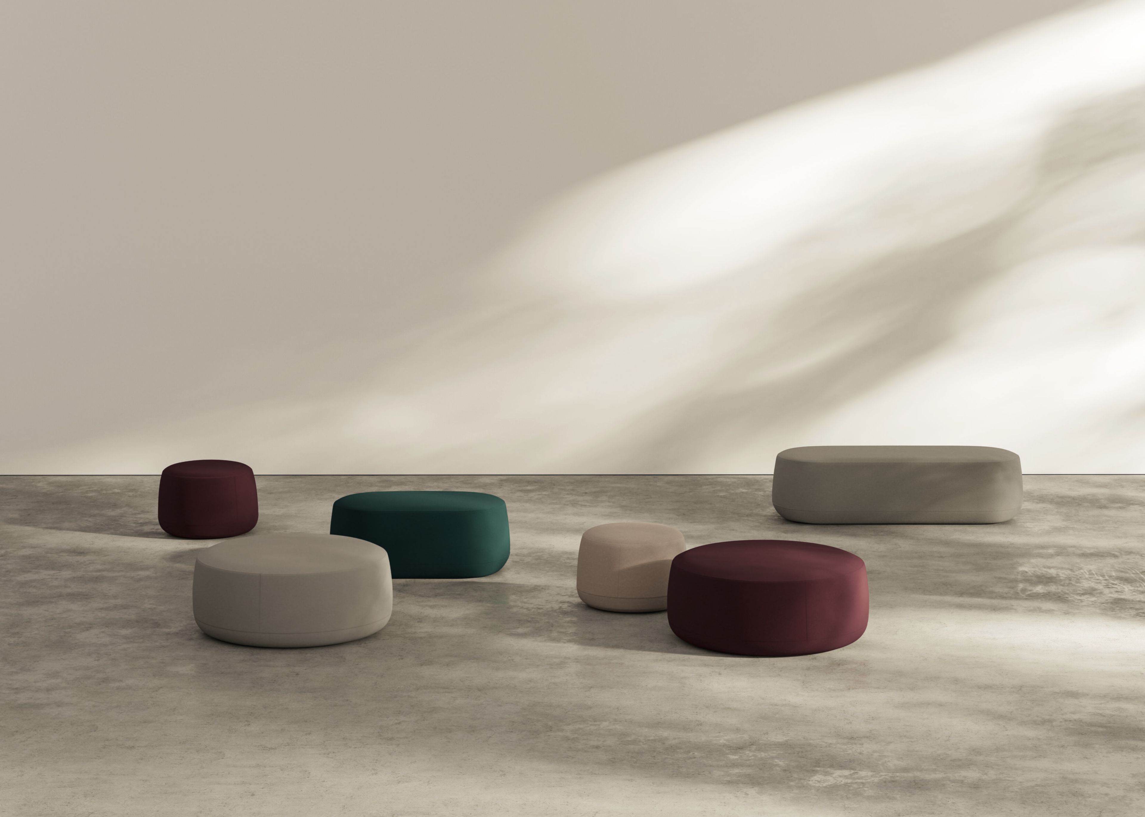 Овальный пуф из ткани Omelette Editions MOLE ARCH-00136444 - Вид №4