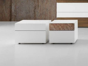 Presotto Лаковая прикроватная тумба с ящиками Wing