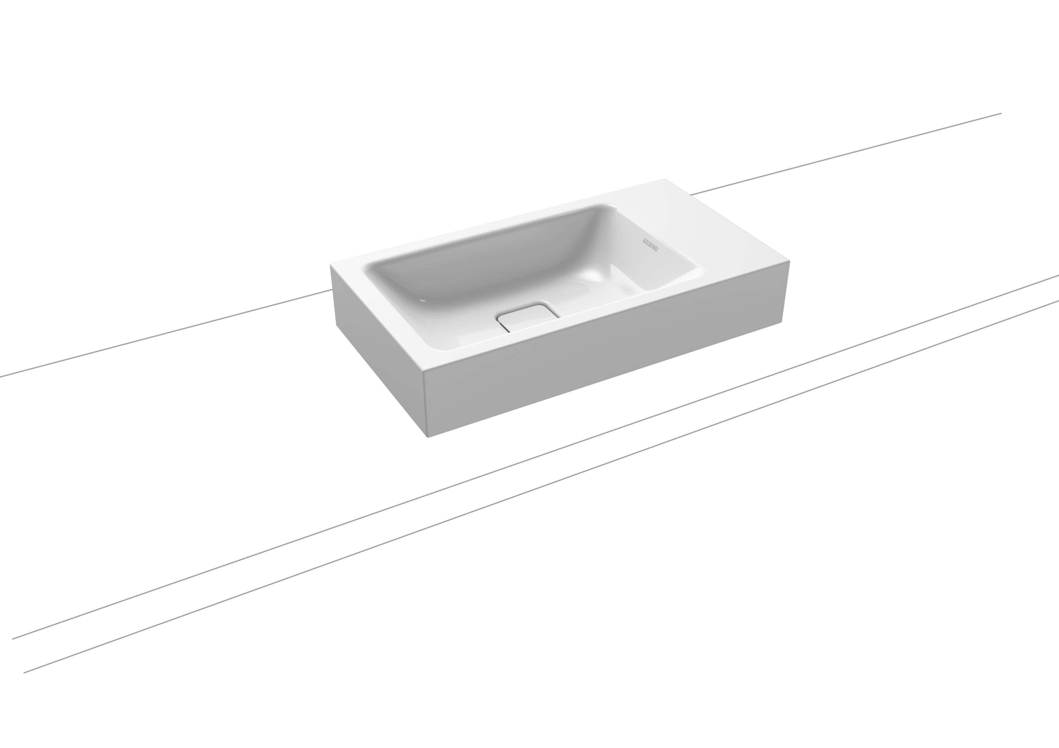 Умывальник KALDEWEI Сталь эмалированная 3074 258 альпийский белый матовый 30743319258 - Вид №1