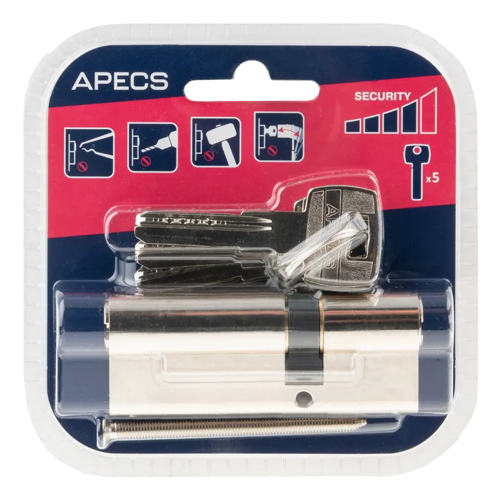 Цилиндровый механизм APECS Pro для металлических дверей с защитой от взлома 84168114 SM STLM-0046700 - Вид №3