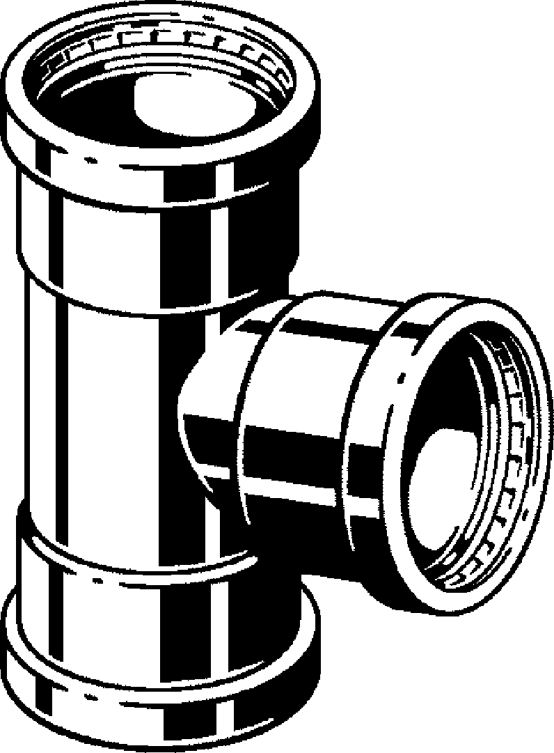 Viega Тройник Sanpress Inox XL 2318XL (483012) 483 012 - Вид №1