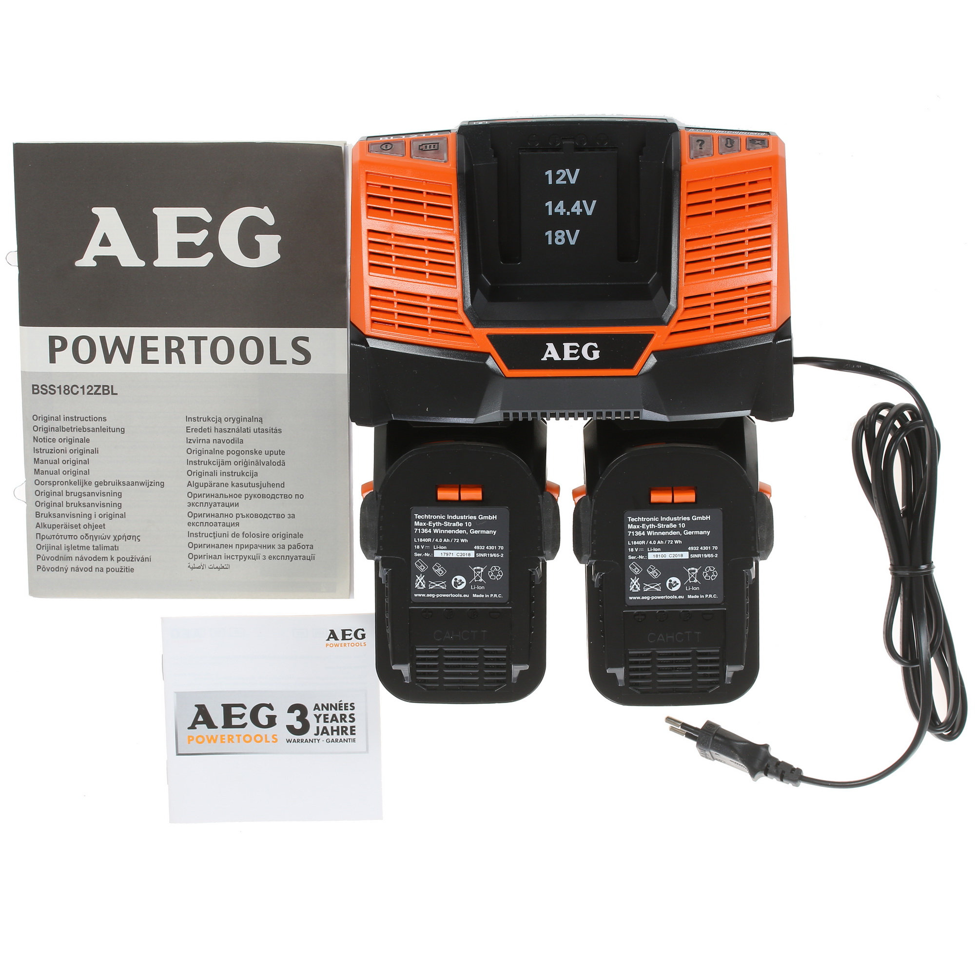 Гайковерт AEG BSS 18C 12Z BL Li-402C PRO 18V 1167446 STDN-0135929 - Вид №5